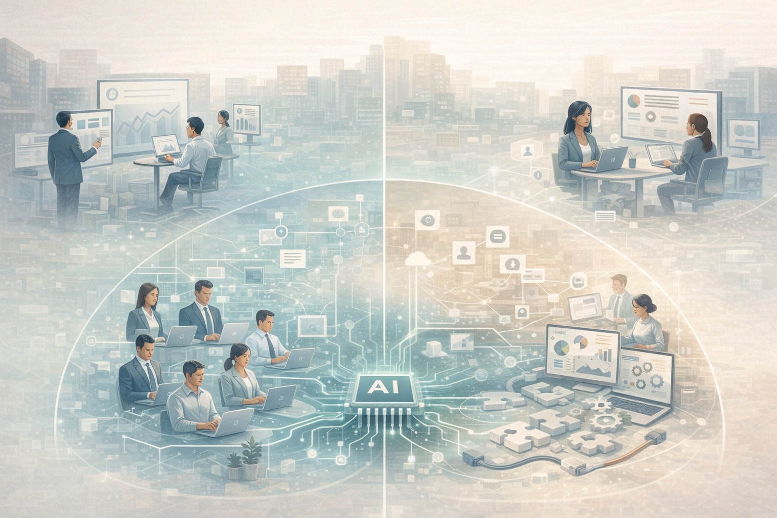 Direkte Zusammenarbeit bei digitalen Projekten